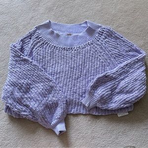 *NEW* NWT Free People Oversized Lavender Sweater - XS